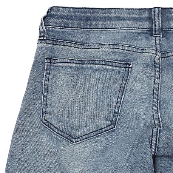 STS Blue Jeans Womens 3 Low Rise Tapered Leg Distressed Medium Wash Denim - Picture 10 of 14